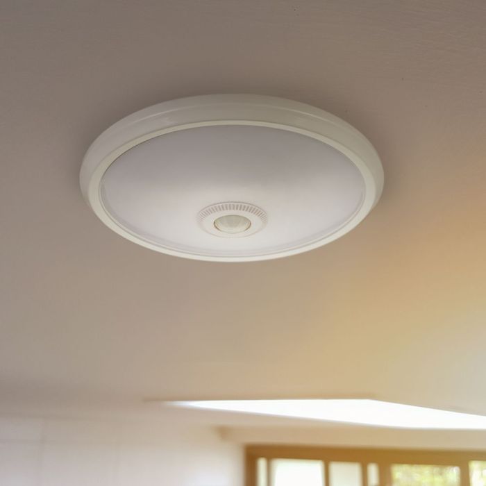 LED Plafón redondo VTAC con sensor - Samsung - Sensor PIR - 290 mm - IP20 - Branco - 12 W - 900 lúmenes - 6400 K-extra-2.webp