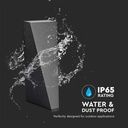 Aplique Triangular LED V-TAC - IP65 Impermeable - Negro - 4W - 450 Lumens - 3000K-extra-7.webp