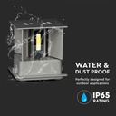 V-TAC LED Aplique Cuadrado - Bridgelux - IP65 Estanco - Gris - 11W - 1360 Lumens - 3000K-extra-7.webp