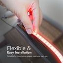 Tira de luz LED V-TAC - 220V - IP65 Impermeable - Código de color: Rojo - Rollo de 50m-extra-6.webp
