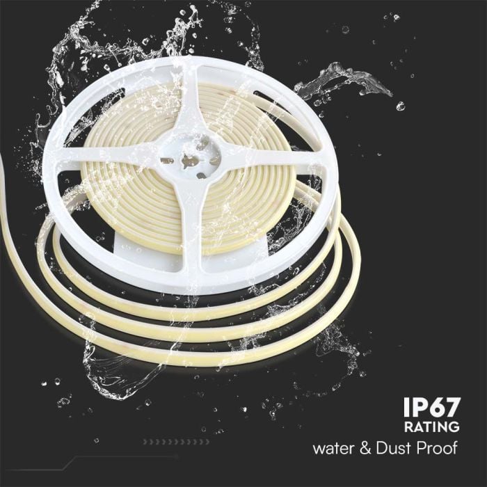 V-TAC LED COB Tira de Luz - IP67 Impermeable - Código de Color: Rojo - Precio/1m (5m Rollo)-extra-7.webp