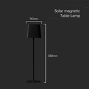 V-TAC Lámpara Solar Magnética de Mesa - IP65 Impermeable - Negra - 5W- 400 Lumens - 3IN1-extra-4.webp