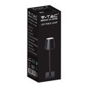 V-TAC Lámpara Recargable de Mesa - Lámparas de Escritorio - IP20 - Negro - 3W - 50 Lumens - 3000K-extra-6.webp