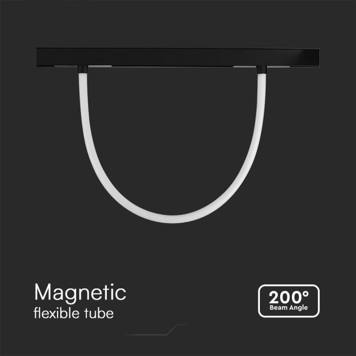 V-TAC LED Magnetic Foco de carril - IP20 - Negro - 11W- 1320 Lumens - 4500K-extra-4.webp