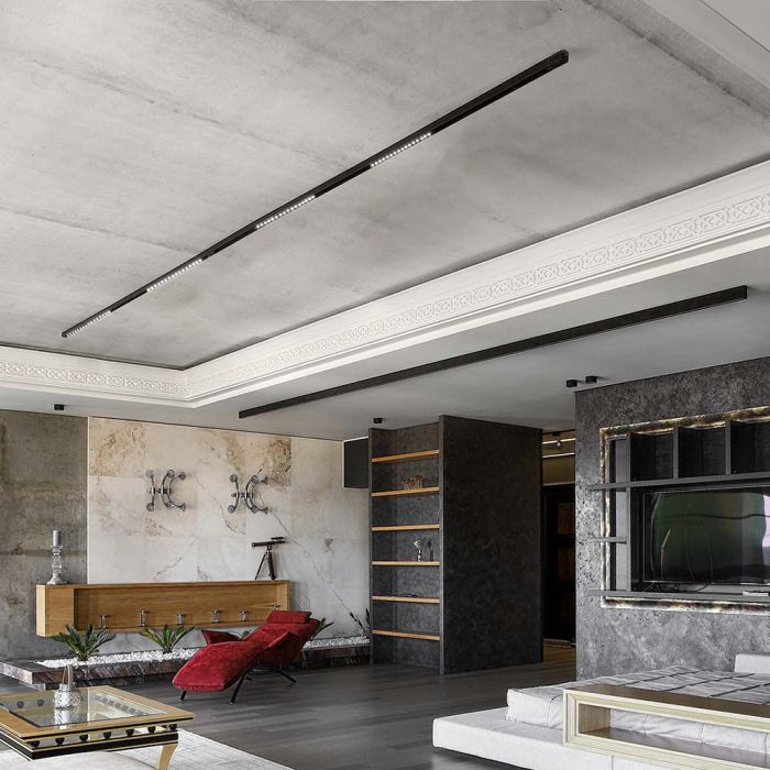 V-TAC Foco Carril LED SMART Magnético- Colgante - IP20 - Negro - 14W - 1300 Lumens - 3IN1-extra-1.webp