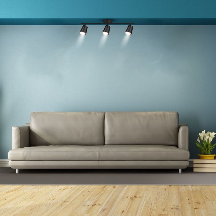 Aplique LED V-TAC - Cabezal triple - IP20 - Negro - 15W - 1620 Lumens - 3000K-extra-2.webp