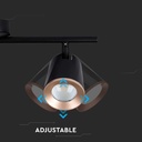 Aplique LED V-TAC - Cabezal triple - IP20 - Negro - 15W - 1620 Lumens - 3000K-extra-5.webp