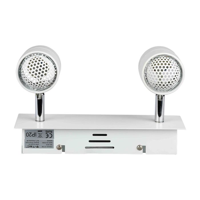 V-TAC LED Foco de carril - Doble Cabeza - GU10 Track Fitting - IP20 - Blanco-extra-5.webp