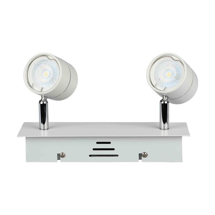V-TAC LED Foco de carril - Doble Cabeza - GU10 Track Fitting - IP20 - Blanco-extra-6.webp
