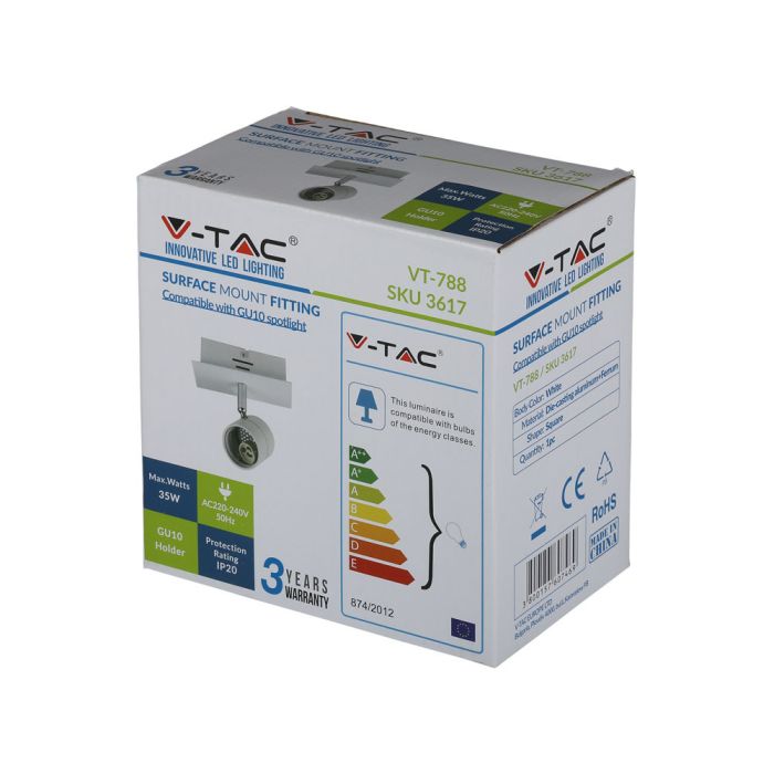 Riel de luz LED - Cabeza simple - Riel GU10 - IP20 - Blanco-extra-8.webp