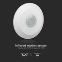 Sensor de movimiento por infrarrojos V-TAC - IP20 - Blanco-extra-3.webp