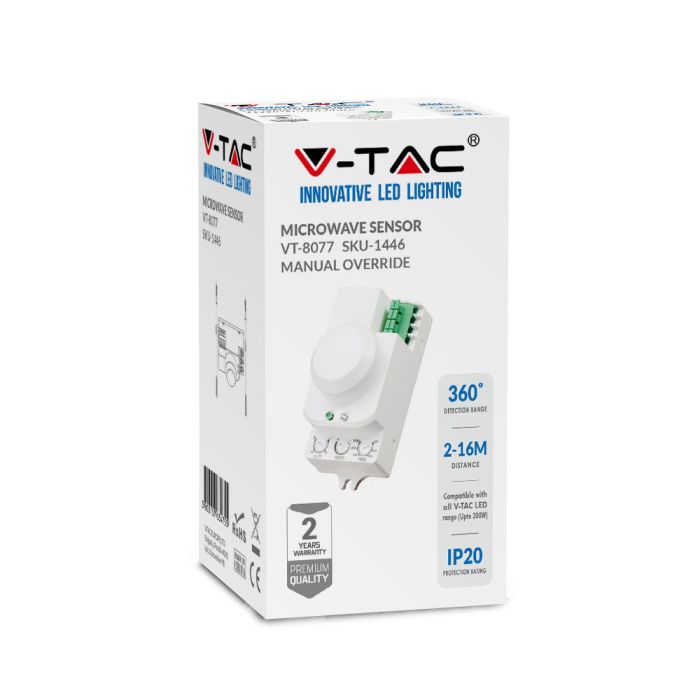 Sensor de movimiento por microondas V-TAC - IP20-extra-7.webp