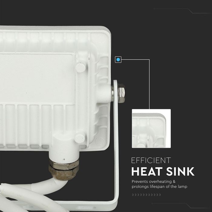 Proyector LED V-TAC - Samsung - Impermeable IP65 - Blanco - 10W - 735 Lúmenes - 3000K-extra-7.webp