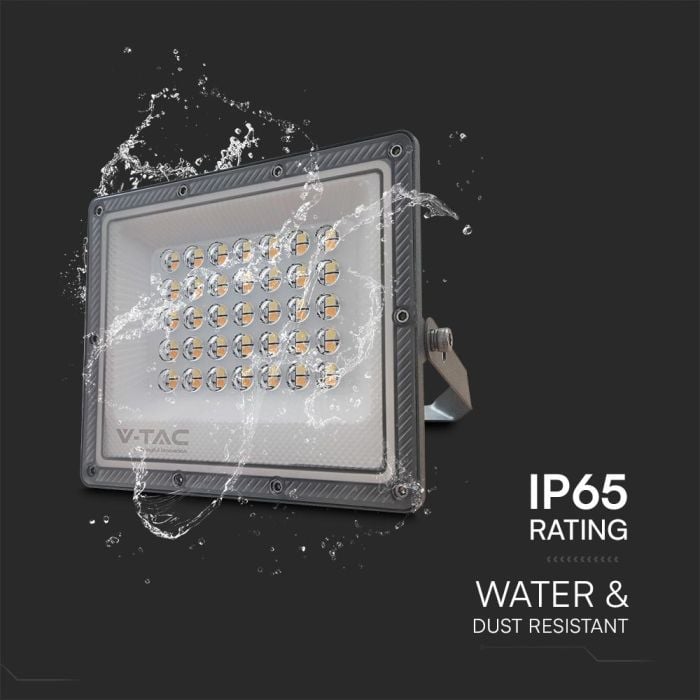 Proyector LED V-TAC - Serie CCT - Impermeable IP65 - Cuerpo Gris Pistola - 30W - 2350 Lumens - 3IN1 - Pack de 2-extra-10.webp