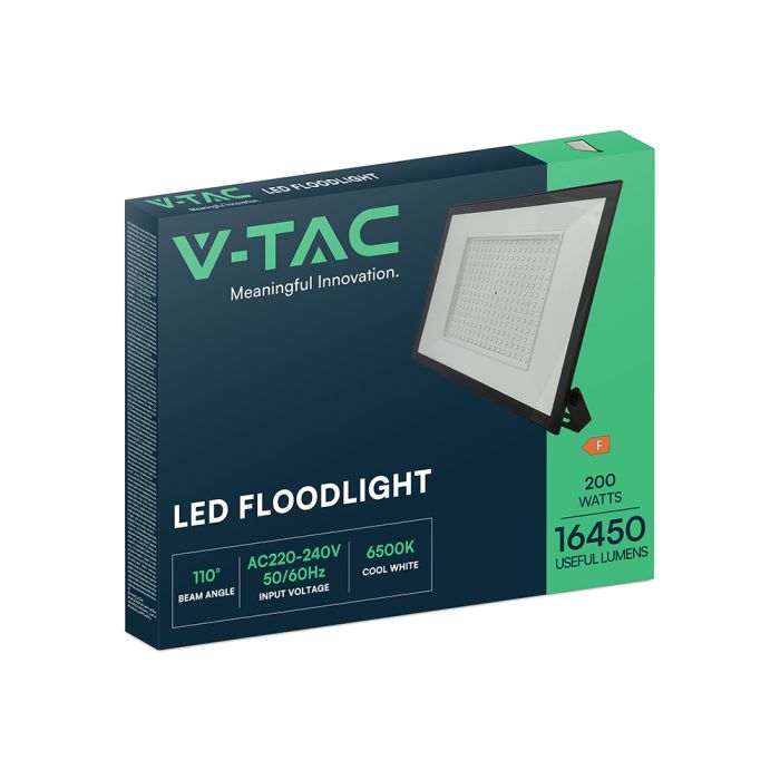 Proyector LED V-TAC - Serie E - Impermeable IP65 - Negro - 200W - 19200 Lumens - 6500K-extra-8.webp