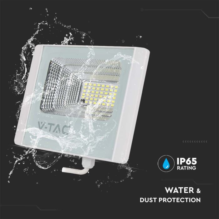 Proyector Solar V-TAC - IP65 Estanco - Cuerpo Blanco - 2450 Lumens - 4000K-extra-7.webp