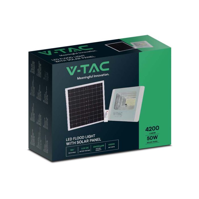 Proyector Solar V-TAC - IP65 Estanco - 4200 Lúmenes - 6400K-extra-11.webp