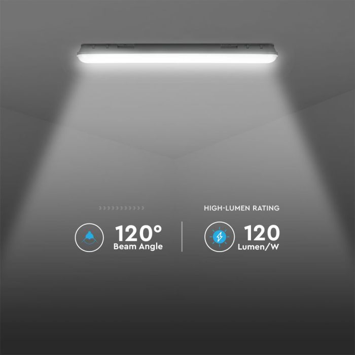 Pantalla Estanca LED con sensor - Estanca - 120lm/w - Samsung - IP65 - Cubierta lechosa - 36W - 4320 Lumens - 4000K - 120CM-extra-7.webp