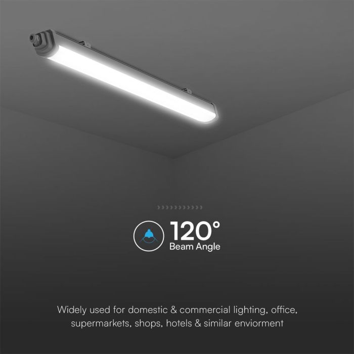Pantalla estanca  LED - Serie GT - Samsung - 120lm/w - IP65 - Blanco - 18W- 2160 Lumens - 6500K - 60CM-extra-9.webp