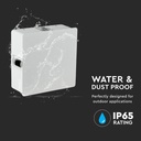 V-TAC Aplique LED Cuadrado - IP65 Estanco - Blanco - 4W - 428 Lumens - 3000K-extra-7.webp