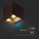 Aplique Solar Sensor V-TAC - Impermeable IP65 - Corten - 9W- 800 Lumens - 3IN1-extra-10.webp