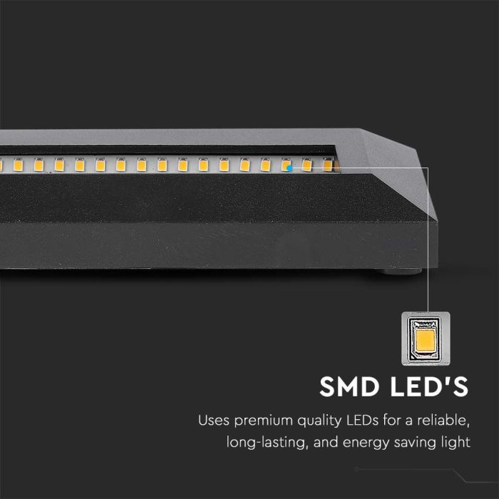 Luz LED para escalones V-TAC - Impermeable IP65 - Negra - 3 vatios - 110 lúmenes - 3000K-extra-3.webp