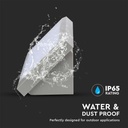 V-TAC LED Luz de Pared - Softlight - IP65 Impermeable - Gris - 20W - 2050 Lumens - 6400K-extra-4.webp