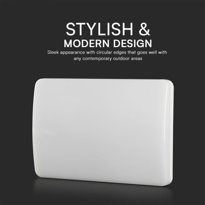 V-TAC LED Luz de Pared - Casa No. Luces - Samsung - IP65 Impermeable - Blanco - 12W - 1100 Lúmenes - 4000K-extra-3.webp