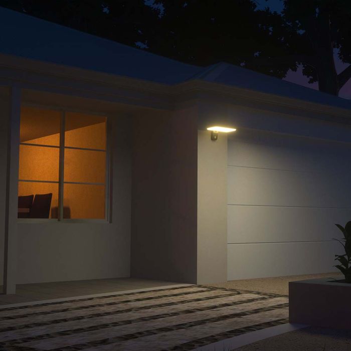 V-TAC Sensor Solar Luz de Pared - IP65 Impermeable - Negro - 15W- 2000 Lumens - 6000K + 4000K-extra-2.webp