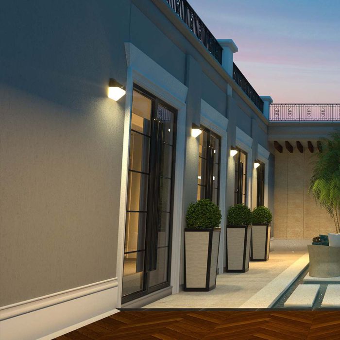 V-TAC Sensor Solar Luz de Pared - IP65 Impermeable - Negro + Blanco - 2W - 200 Lumens - 4000K-extra-3.webp