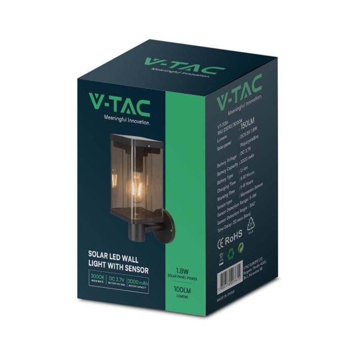V-TAC Aplique Solar - IP54 - 150 Lumens - 3000K-extra-9.webp
