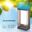 Aplique Solar V-TAC - IP54 - Cuerpo Gris - 95 Lumens - 3000K-extra-7.webp