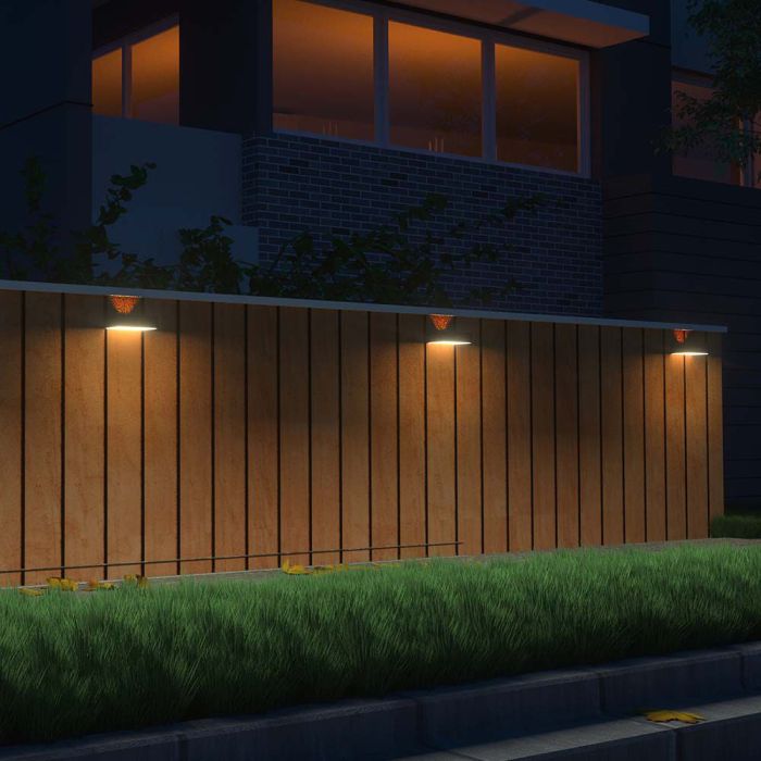 Luz Solar de Pared con Sensor V-TAC - IP65 Impermeable - Cuerpo Blanco - 3W - 350 Lumens - 4000K + 3000K-extra-3.webp