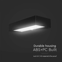 V-TAC Sensor Solar Luz de Pared - IP65 Impermeable - Cuerpo Negro - 900 Lumens - 4000K-extra-6.webp