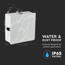 V-TAC Aplique LED Cuadrado - IP65 Estanco - Blanco - 4W - 428 Lumens - 3000K-extra-7.webp