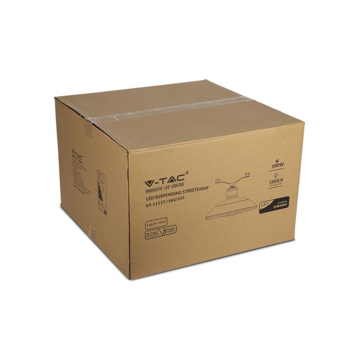 V-TAC LED Farola - Samsung - 130lm/w - IP65 Impermeable - Gris - 100W - 13000 Lúmenes - 4000K-extra-13.webp