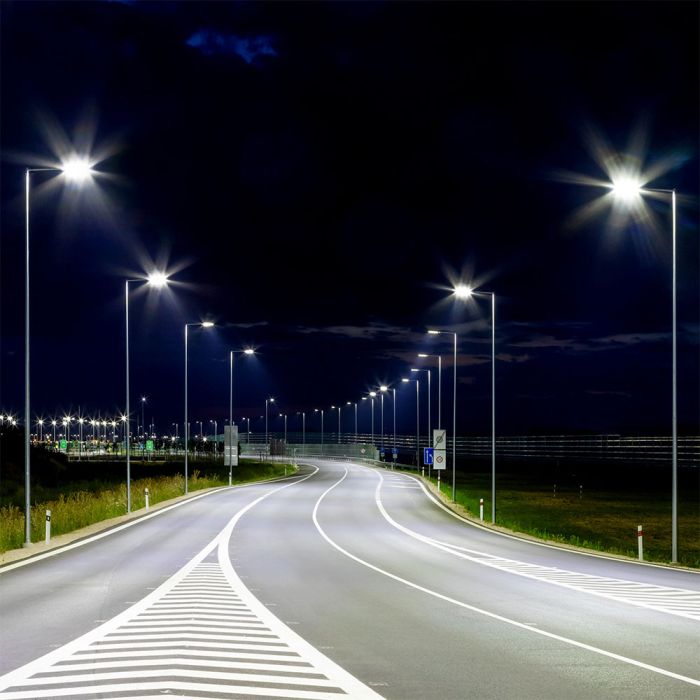 Farola LED Slim - Samsung - IP65 Impermeable - Gris - 100W - 12000 Lúmenes - 6400K-extra-2.webp