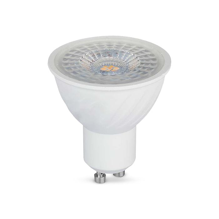 V-TAC LED Dimmable Spot Light - GU10 - Lente 110° - IP20 - Blanco - 6W - 445 Lumens - 3000K - Pack de 25-extra-1.webp