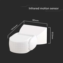 Sensor de movimiento por infrarrojos V-TAC - Impermeable IP65 - Cuerpo blanco-extra-2.webp