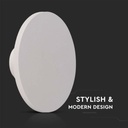 Aplique Moderno LED V-TAC - 115lm/w - IP65 Estanco - 12W - 1400 Lumens - 4000K - 160MM-extra-4.webp