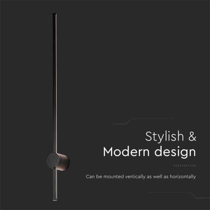 V-TAC LED Aplique Moderno - IP65 Impermeable - Cuerpo Negro - 12W - 1590 Lumens - 4000K-extra-4.webp