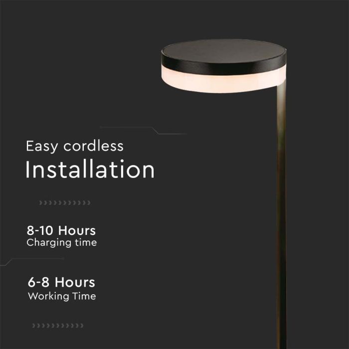 Pilona Solar V-TAC - IP54 - 120 Lumens - 3000K-extra-4.webp