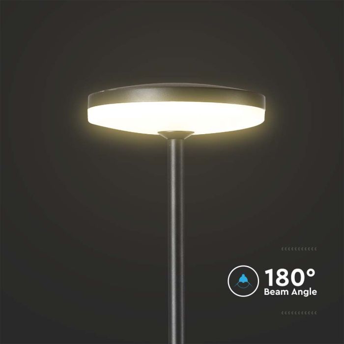 V-TAC Exterior - Luces de Espiga para Jardín - IP65 Impermeable - Cuerpo Antracita - 12W - 1135 Lúmenes - 3000K-extra-7.webp