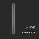 V-TAC LED Aplique Moderno - IP65 Impermeable - Cuerpo Negro - 10W - 1250 Lumens - 3000K-extra-5.webp