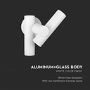 V-TAC LED Aplique Moderno - Foco 2 Vias - IP44 - Cuerpo Blanco - 6W- 620 Lumens - 4000K-extra-5.webp