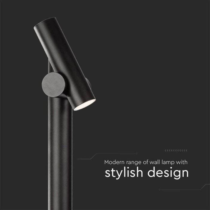 V-TAC Lámpara de Bolardo para Exteriores - IP44 - Cuerpo Negro - 4W - 390 Lumens - 4000K-extra-4.webp