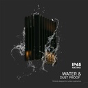 V-TAC LED Aplique Moderno - Arriba Abajo - IP65 Impermeable - Cuerpo Negro - 12W - 1250 Lumens - 3000K-extra-5.webp