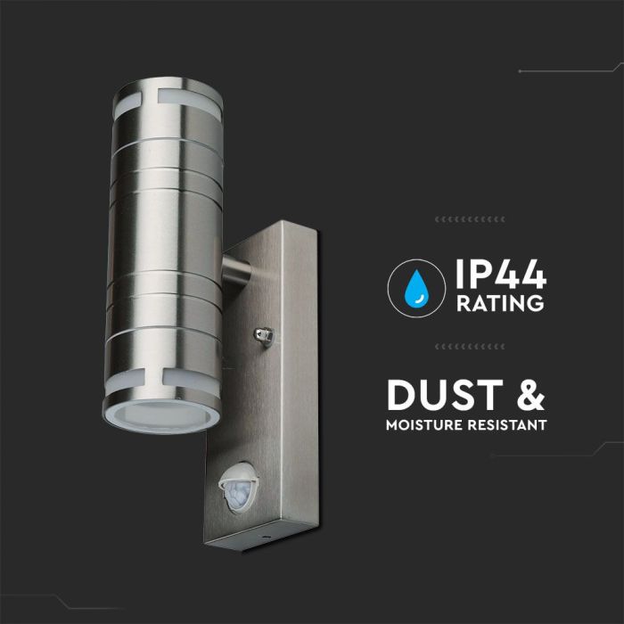 V-TAC Lámpara de Pared Exterior - UP - Down - Accesorios de Pared - Soporte GU10 - IP44 - Acero Inoxidable-extra-6.webp