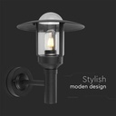 V-TAC Lámpara de Pared Exterior - UP - Down - Accesorios de Pared - Soporte E27 - IP44 - Negro Mate-extra-4.webp