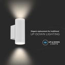 V-TAC Aplique Exterior - UP - Down - Accesorios de Pared - Soporte GU10 - IP54 - Blanco-extra-5.webp
